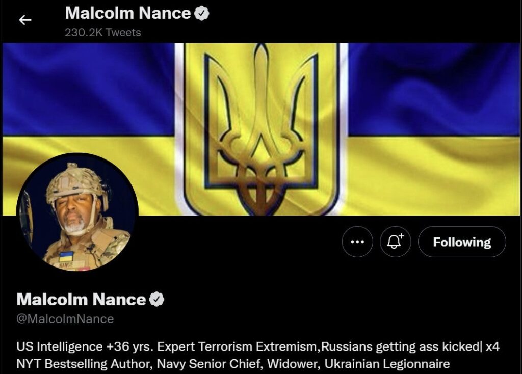 Former MSNBC Analyst Malcolm Nance Now Fighting In Ukraine