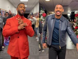Omari Hardwick Wasn’t About to Let Aaron Pierre’s ‘Mufasa’ Spirit Tunnel Dance Outdo His…But Who Did It Better??