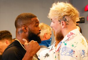 So, About That Rematch: Tyron Woodley Settles Bet, Gets ‘I Love Jake Paul’ Tattoo