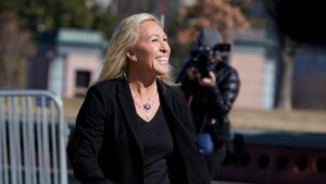 Marjorie Taylor Greene Greets ‘Yellow People’ At Conservative Youth Group Event
