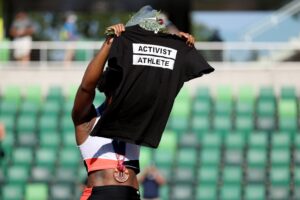 Gwen Berry Puts Detractors on Notice: ‘I’ve Earned the Right to Wear This Uniform’