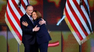 Resurfaced Video Shows Doug Emhoff, Husband of Kamala Harris, Is About That Life When Protestor Comes for His Wife