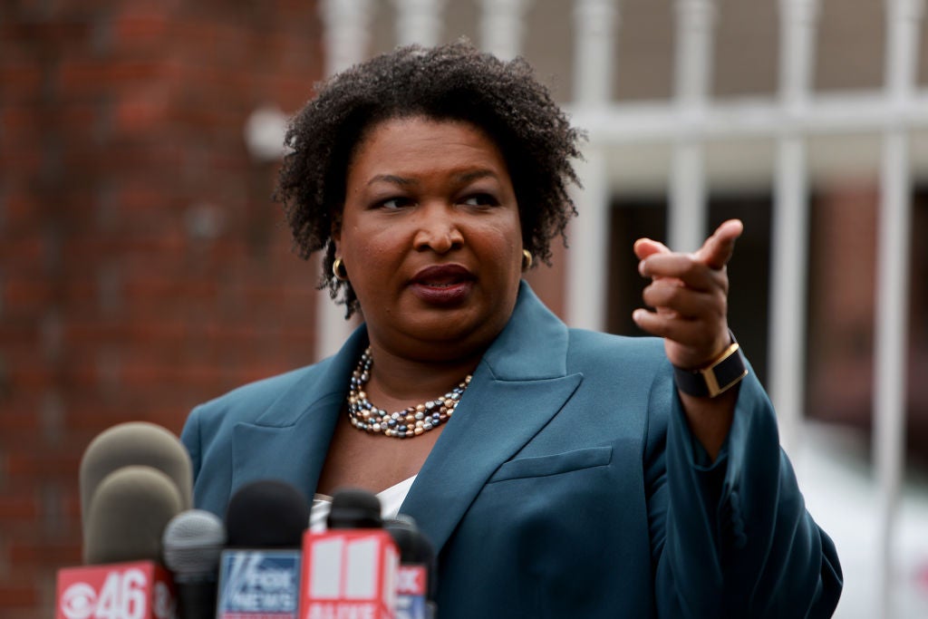 Stacey Abrams Presses Kemp On Suspending Gas Tax Through the End of 2022