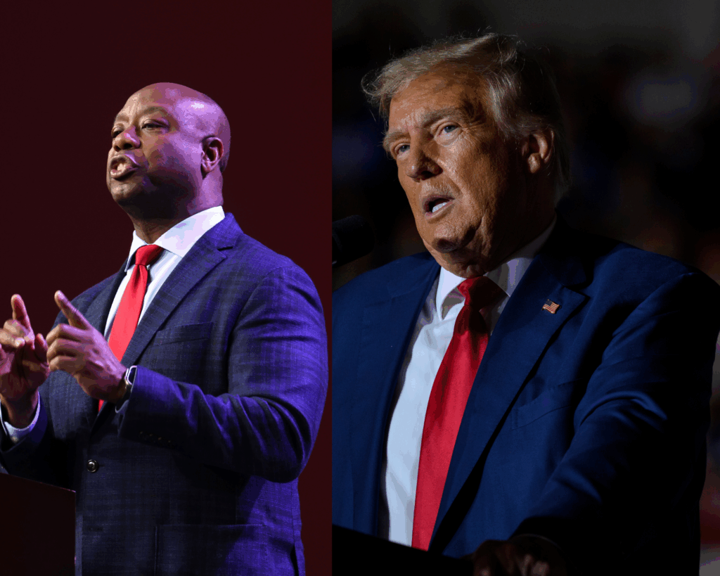 Sen. Tim Scott Stands By His Mans Trump After January 6th Indictment