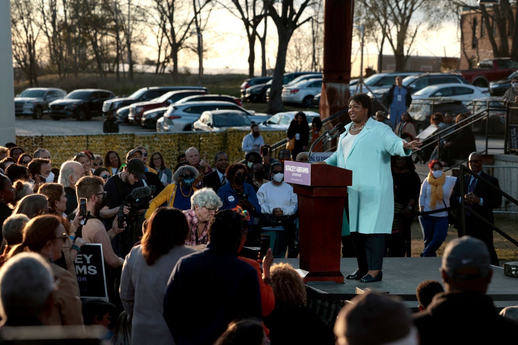 Stacey Abrams Criticizes Gov. Brian Kemp Over the Nixing of Music Midtown