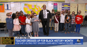 1st Grade Teacher Brings Black Excellence to the Classroom by Dressing Up as Historical Figures During Black History Month