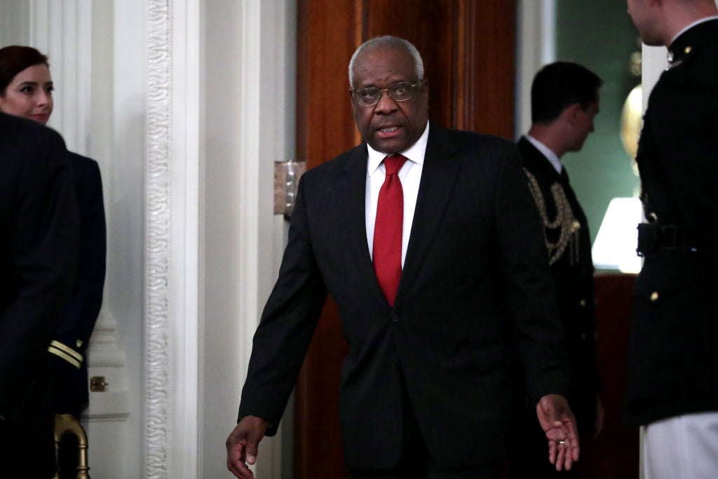 Supreme Court Justice Clarence Thomas Hospitalized With Infection