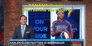 Harlem Globetrotter Demands Apology After TV Anchors Throw Banana At Him on Live Television