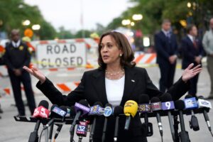 Kamala Harris Calls For Assault Weapons Ban After Highland Park Shooting