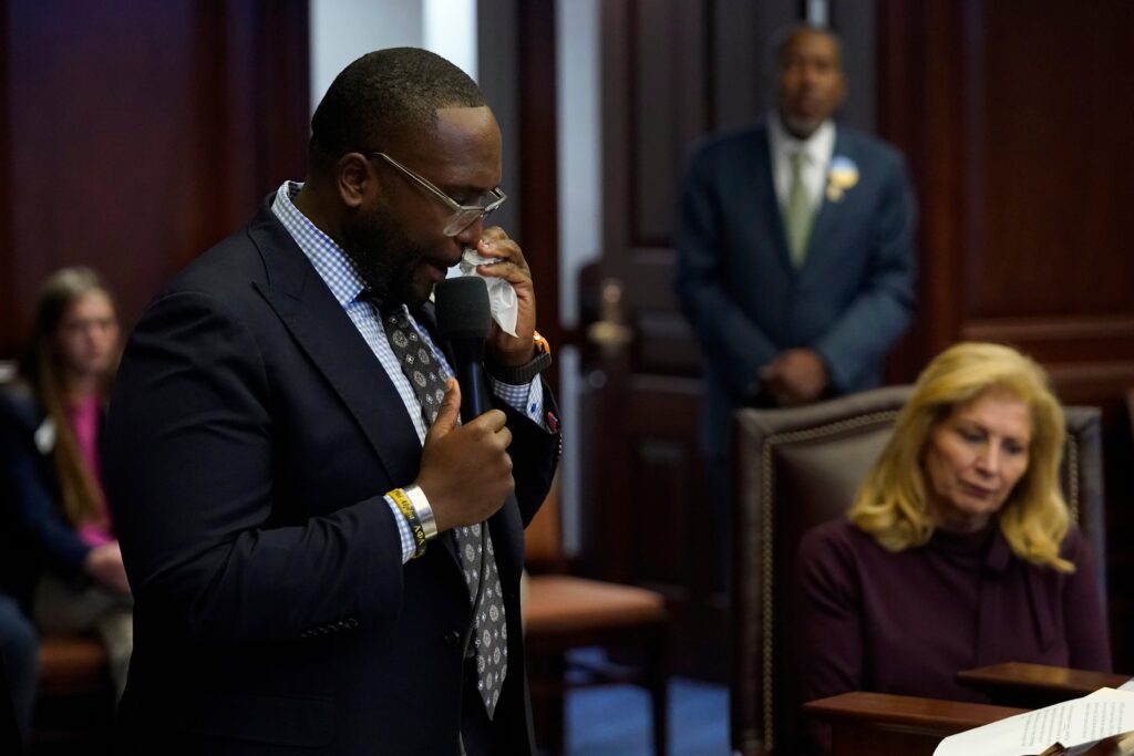 Senator Shevrin Jones Sheds Tears during ‘Don’t Say Gay’ Bill Debate