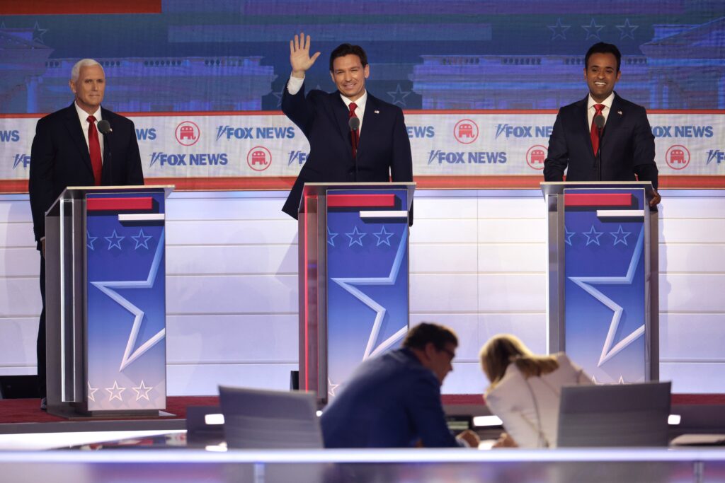 Say What?! GOP Debate Advertisements Reportedly Ran on Pro-Hitler Videos