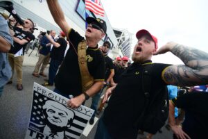 Trump Rally Brings Out Far-Right ‘Proud Boys’ Wearing Matching Polos
