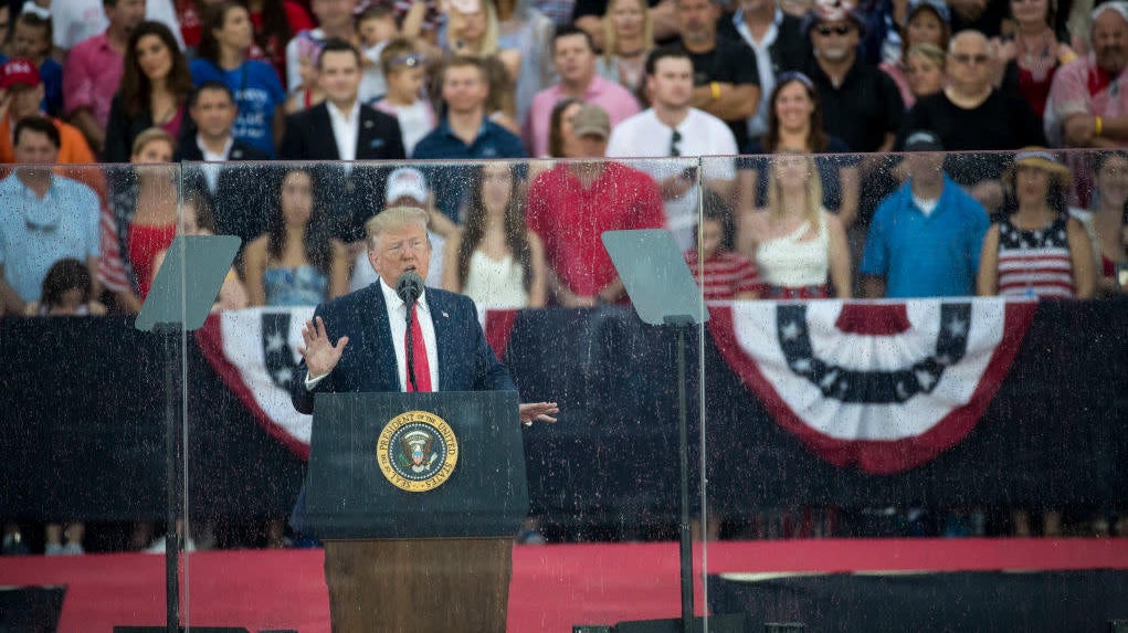 Donald Trump Flys Off the Handle in July Fourth Speech, Talmbout Airports During Revolutionary War
