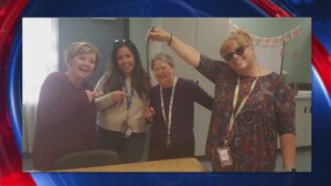 Photos Surface of Teachers at a California School Laughing and Smiling With a Noose in Hand