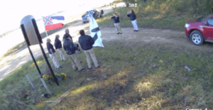 ‘Where Are All the White People?’ Ask White Nationalists Posing in Front of Emmett Till Monument