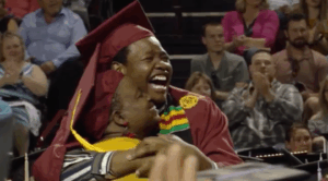 Mom of the Year Gets a Surprise When She Skips Her Own Graduation to Attend Her Son's