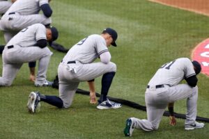 Every Single Player, Coach of the New York Yankees, Washington Nationals Took a Knee Last Night…It Just Wasn't During the National Anthem
