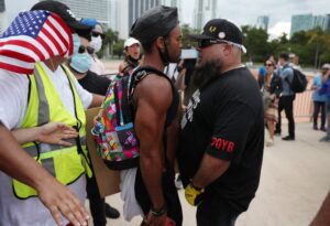 Black Lives Matter Organizer in Florida Facing Felony Charges for Snatching Flags at Pro-Trump Event