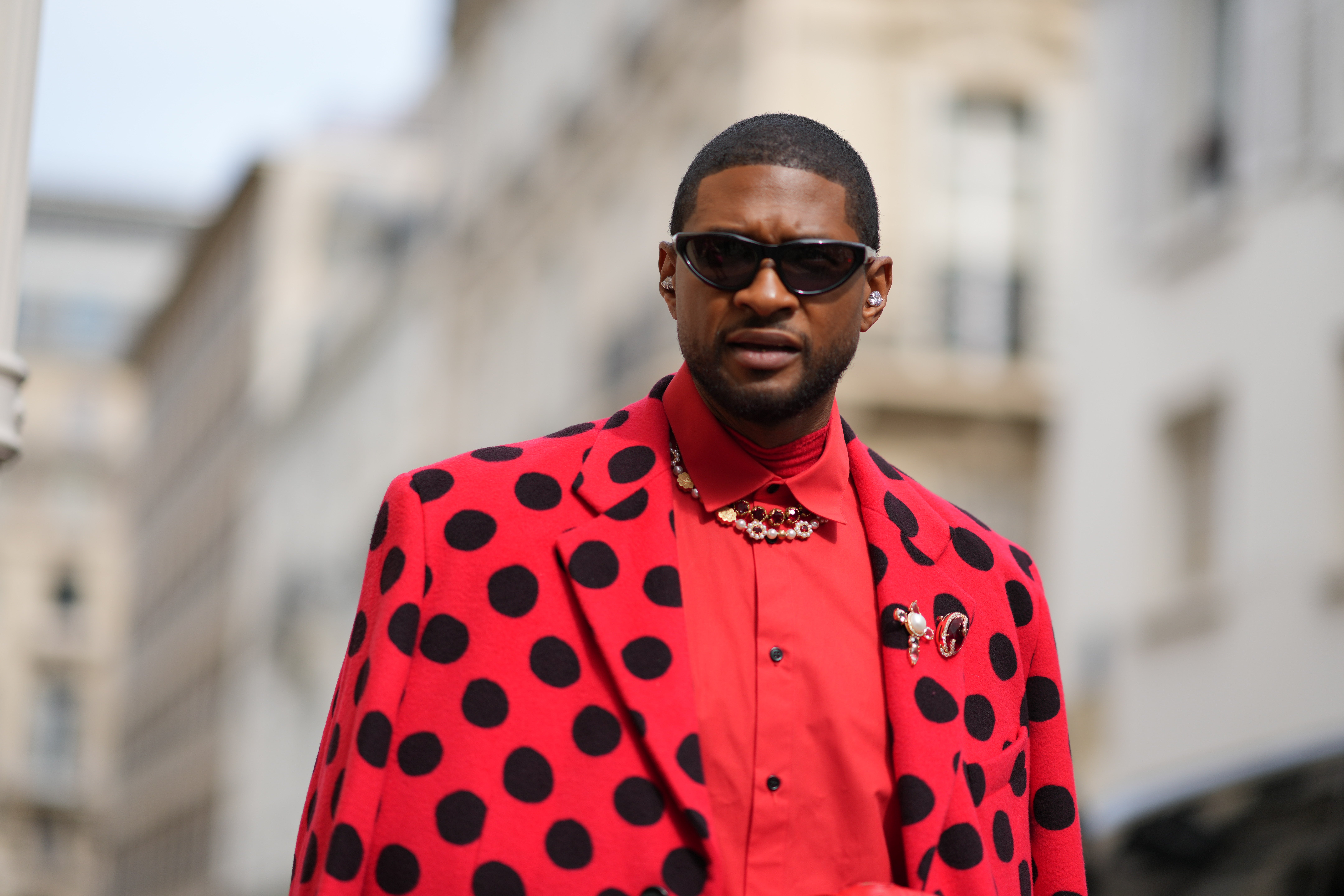 Usher is seen during the Womenswear Spring/Summer 2024 as part of Paris Fashion Week on September 27, 2023 in Paris, France. Photo: Getty Images Edward Berthelot