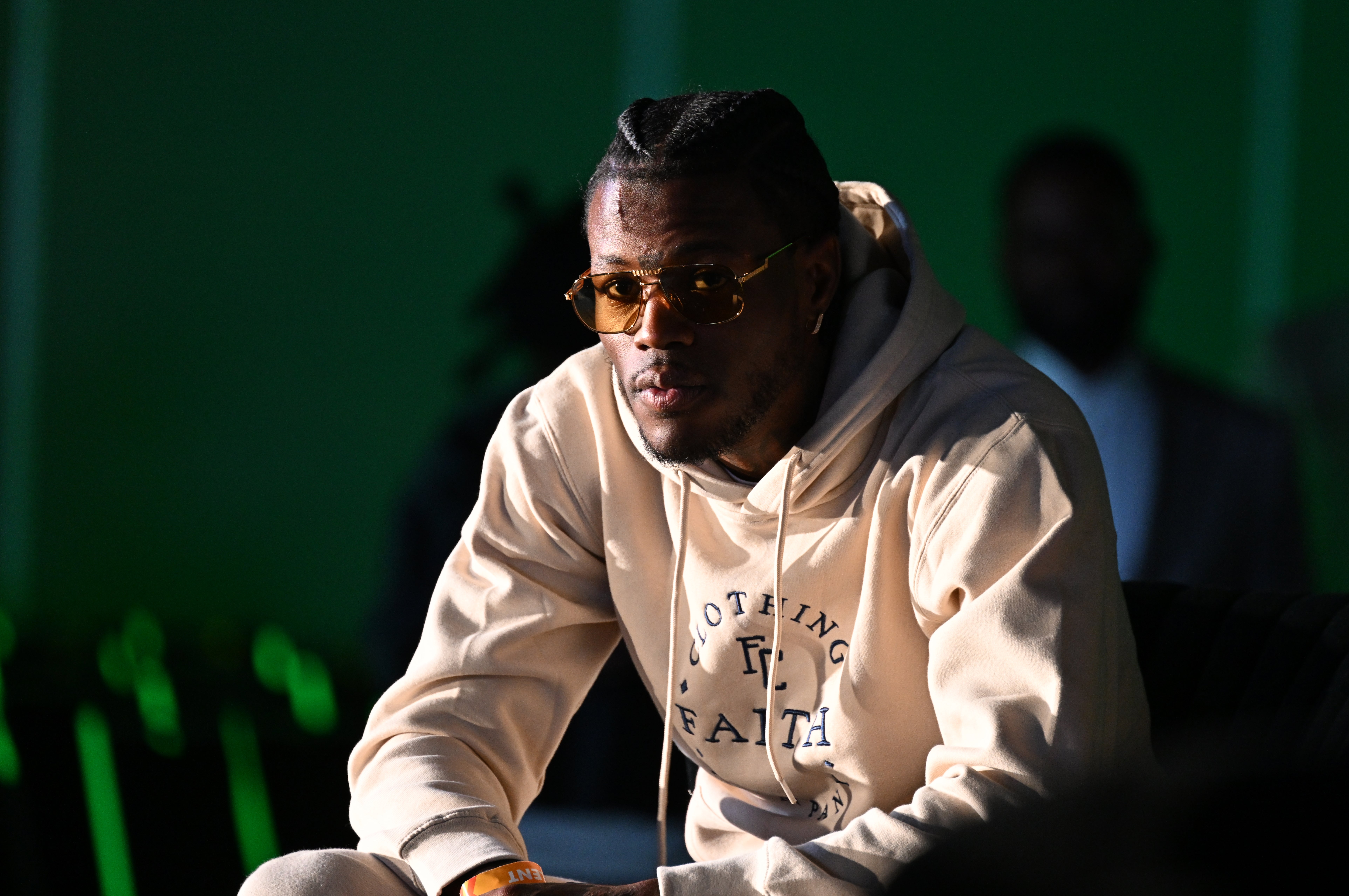 D.C. Young Fly onstage during the 2023 A3C Conference at AmericasMart Atlanta on September 29, 2023 in Atlanta, Georgia. Photo: Getty Images Paras Griffin